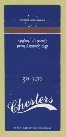 Matchbook Cover - Chesters Restaurant Cleveland Heights OH 30 Strike