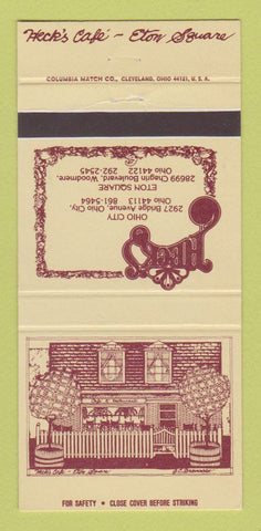 Matchbook Cover - Heck's Restaurant Ohio City Woodmere OH 30 Strike