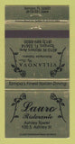 Matchbook Cover - Lauro Ristorante Italian Tampa FL WEAR 30 Strike