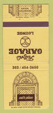 Matchbook Cover - Fritzel's Garage Lounge Eaton Colorado Earth Place 30 Strike