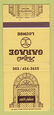 Matchbook Cover - Fritzel's Garage Lounge Eaton Colorado Earth Place 30 Strike