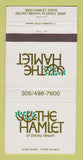 Matchbook Cover - The Hamlet Delray Beach FL 30 Strike