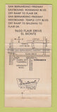 Matchbook Cover - Edwards' Dining Saloon El Monte CA 30 Strike