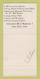 Matchbook Cover - Highlander Inn Iowa City IA Supper Club 30 Strike