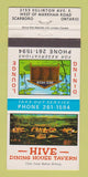 Matchbook Cover - Bee Hive Restaurant Scarboro ON Scarborough 30 Strike