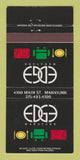 Matchbook Cover - Edge Manayunk Philadelphia PA 30 Strike