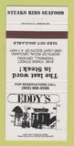 Matchbook Cover - Eddy's Steak House Thornhill ON 30 Strike