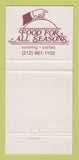Matchbook Cover - Ecco Italian Saloon Campagnola New York City 30 Strike