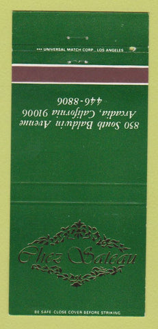 Matchbook Cover - Chez Gateau? Arcadia CA 30 Strike