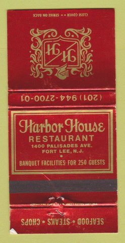 Matchbook Cover - Harbor House Restaurant Fort Lee NJ WEAR 30 Strike