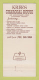 Matchbook Cover - Kristos Charcoal House Alexandria VA 30 Strike