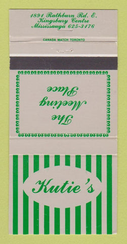 Matchbook Cover - Kutie's Meeting Place Mississauga ON 30 Strike
