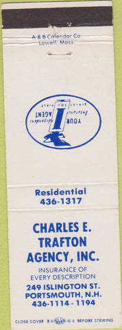 Matchbook Cover - Charles Trafton Insurance Portsmouth NH