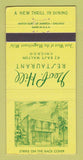 Matchbook Cover - Geo P Hill Restaurant Chicago IL 30 Strike