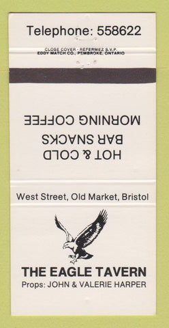 Matchbook Cover - Eagle Tavern Bristol QC? 30 Strike
