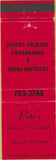 Matchbook Cover - Pete's Restaurant Jackson MI