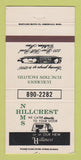 Matchbook Cover - Nims Hillcrest Restaurant Catering Waltham MA 30 Strike