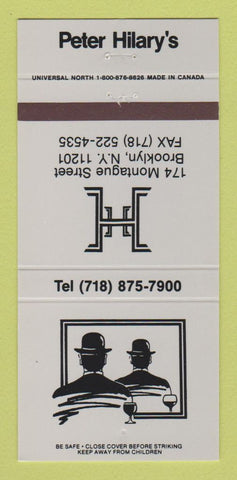 Matchbook Cover - Peter Hilary's Brooklyn NY WEAR 30 Strike