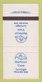Matchbook Cover - Harbour View Lounge  30 Strike