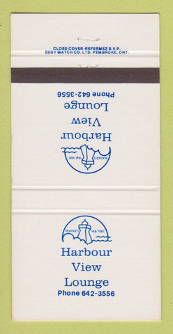 Matchbook Cover - Harbour View Lounge  30 Strike