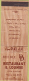 Matchbook Cover - Double D DD Restaurant