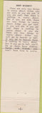 Matchbook Cover - Double D DD Restaurant