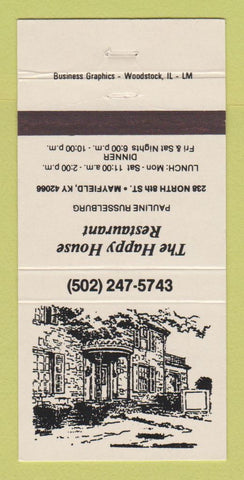 Matchbook Cover - Happy House Restaurant Mayfield KY 30 Strike