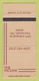 Matchbook Cover - The Incline Restaurant Cincinnati OH 30 Strike