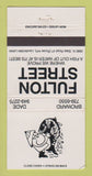 Matchbook Cover - Fulton Street Restaurant Lauderdale Lakes FL WEAR 30 Strike