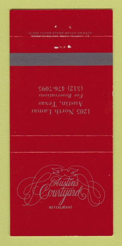 Matchbook Cover - Austin's Courtyard Restaurant Austin TX 30 Strike