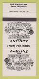 Matchbook Cover - Garfinkles Fireside Chat Reno NV 30 Strike