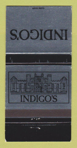 Matchbook Cover Indigo's Restaurant Stoney Creek Kitchener ON Calgary 30 Strike