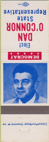 Matchbook Cover - Vote Dan O'Connor State Representative