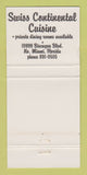 Matchbook Cover - La Paloma Restaurant North Miami FL WORN 30 Strike