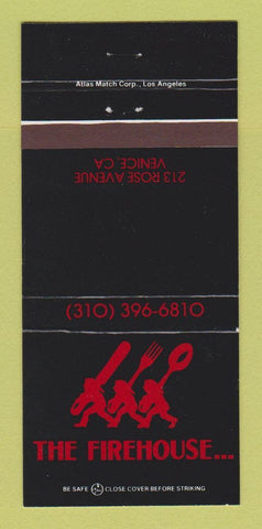 Matchbook Cover - The Firehouse Restaurant Venice CA 30 Strike