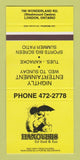 Matchbook Cover - Hanovers Restaurant London ON SAMPLE 30 Strike