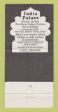Matchbook Cover - India Palace Restaurant Dallas TX 30 Strike