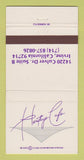 Matchbook Cover - Heritage Cafe Irvine CA 30 Strike