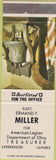 Matchbook Cover - Ermand Miller American Legion OH
