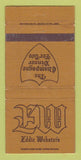 Matchbook Cover - Eddie Webster's Restaurant St Louis Park MN WEAR 30 Strike