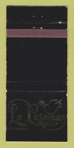 Matchbook Cover - La Paloma Restaurant North Miami FL WORN 30 Strike