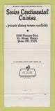 Matchbook Cover - La Paloma Restaurant North Miami FL WORN 30 Strike