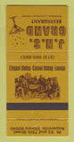 Matchbook Cover - JNS Grand Restaurant Naperville IL 30 Strike
