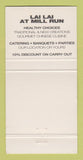 Matchbook Cover - Lai Lai At Mill Run Restaurant Columbus OH 30 Strike