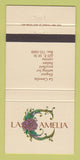 Matchbook Cover - La Camelia Restaurant New Yrok City 30 Strike