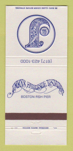 Matchbook Cover - Jimmy's Harborside Restaurant Boston MA 30 Strike