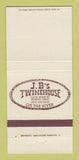 Matchbook Cover - JB's Twinehouse Huron OH 30 Strike