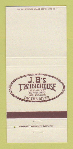 Matchbook Cover - JB's Twinehouse Huron OH 30 Strike