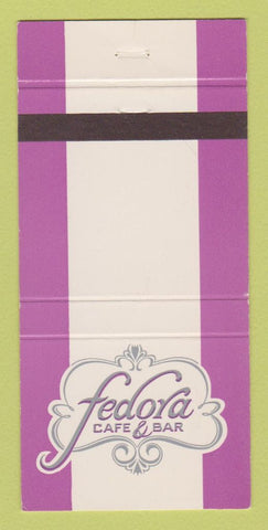 Matchbook Cover - Fedora Cafe Bar St Louis MO 30 Strike