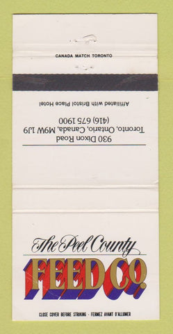 Matchbook Cover - Peel County Feed Company Toronto ON 30 Strike